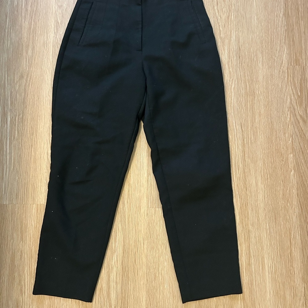 Zara Black High Rise Trousers